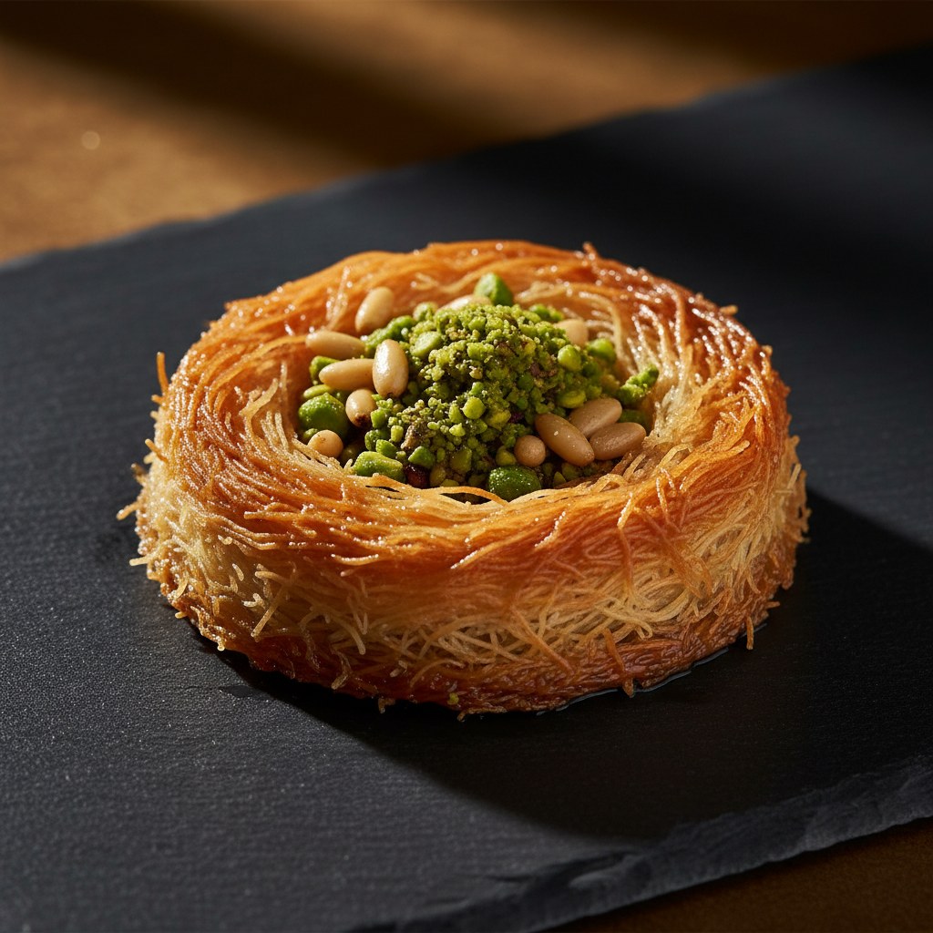 Kurumsal etkinlik için altın rengi baklava kulesi